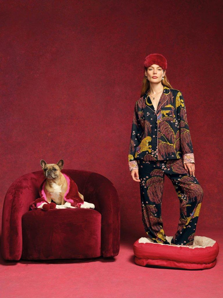 ORGANIC NINA PJ BOTTOM in BLK MLT - MIXED