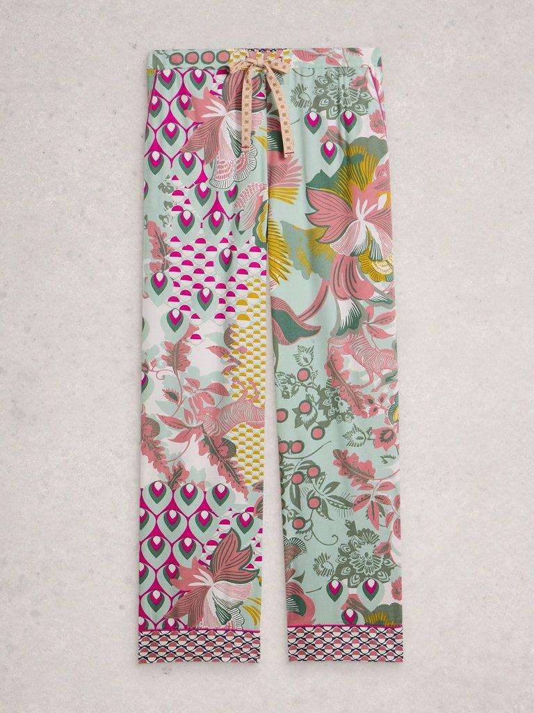 ORGANIC NINA PJ BOTTOM in GREEN MLT - FLAT FRONT