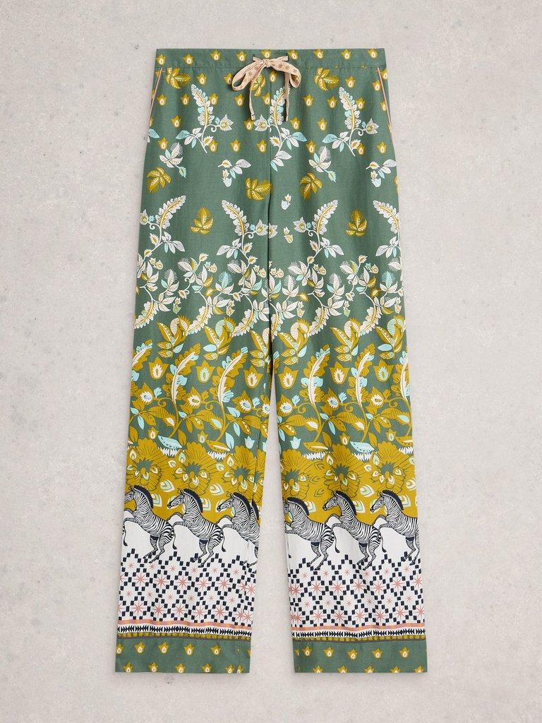 ORGANIC NINA PJ BOTTOM in GREEN PR - FLAT FRONT