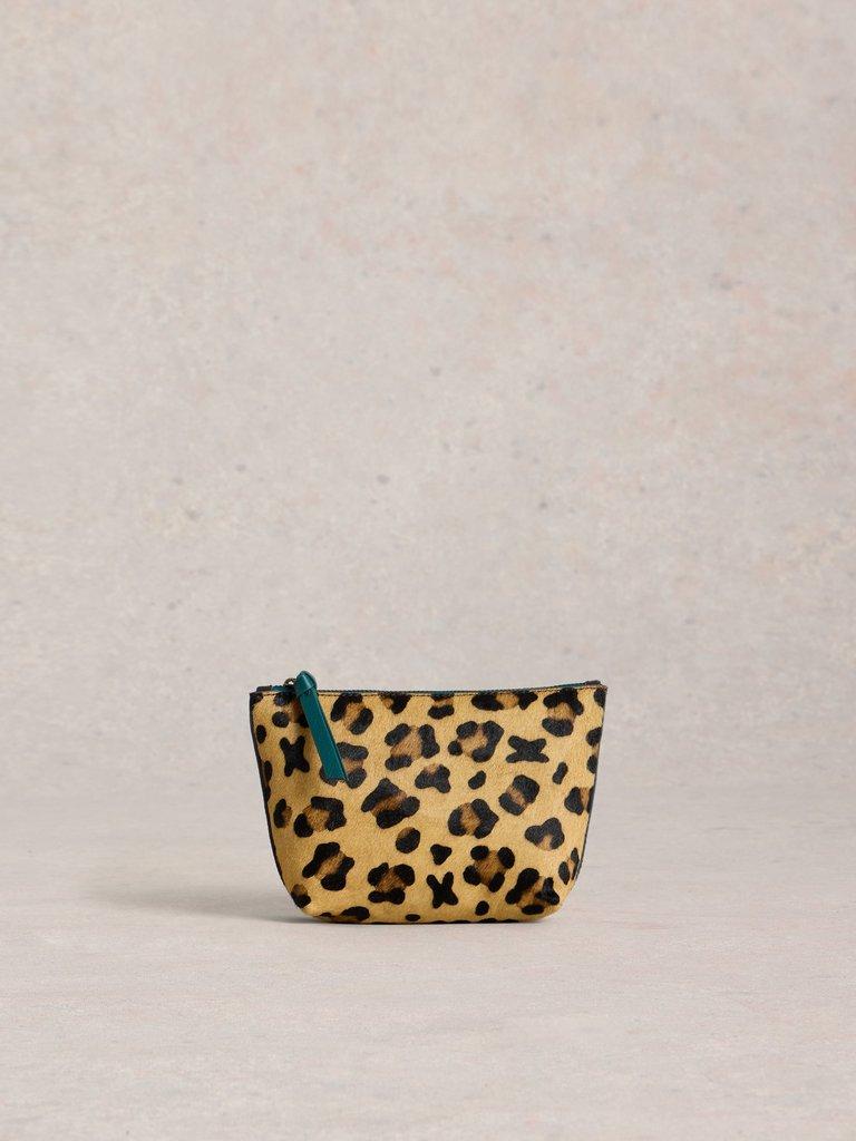 Tanya Toiletry Bag in BROWN MLT - FLAT FRONT