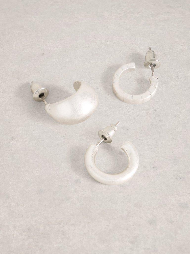 Mel Multi Pack Earring in SLV TN MET - FLAT DETAIL