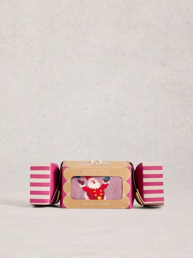 Juggling Santa in a Cracker in PINK MLT - LIFESTYLE