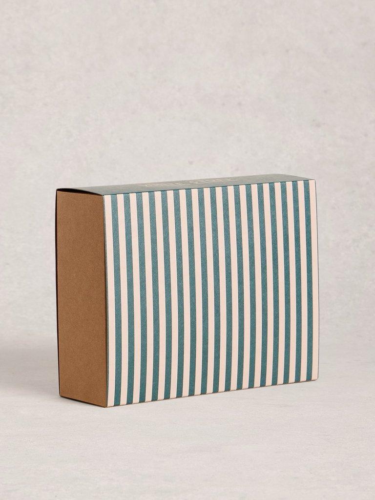 4 Pack Xmas Ankle Socks in GREY MLT - FLAT BACK