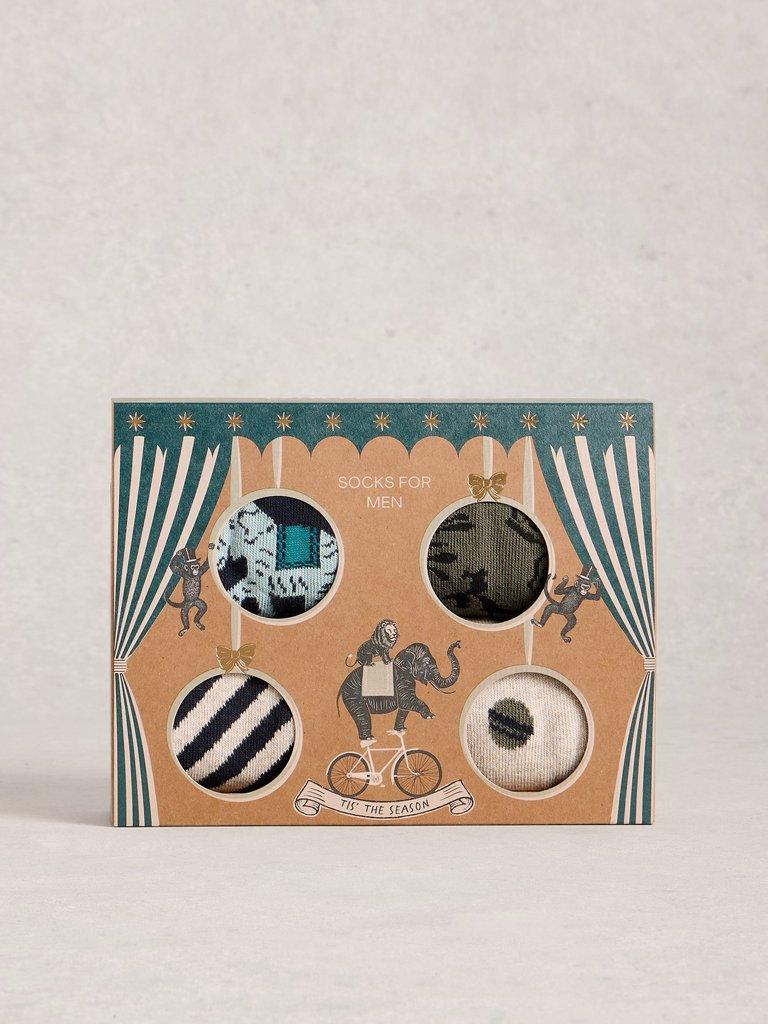 Circus Ankle Socks 4 Pack in NAVY MULTI - LIFESTYLE