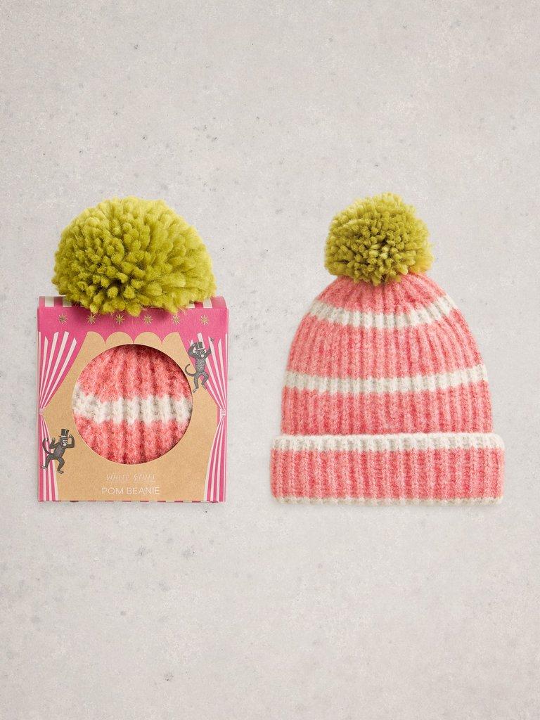 Pom Beanie in a Box in MID CHART - LIFESTYLE