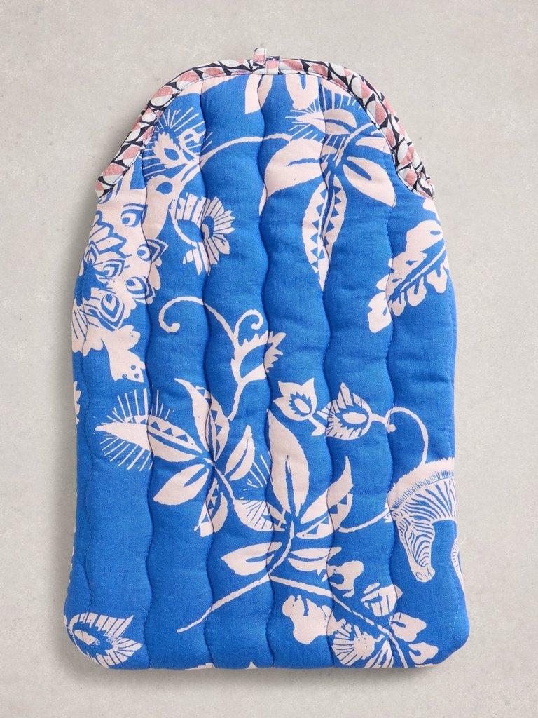 Hot Water Bottle Reversible in BLUE MLT - FLAT BACK
