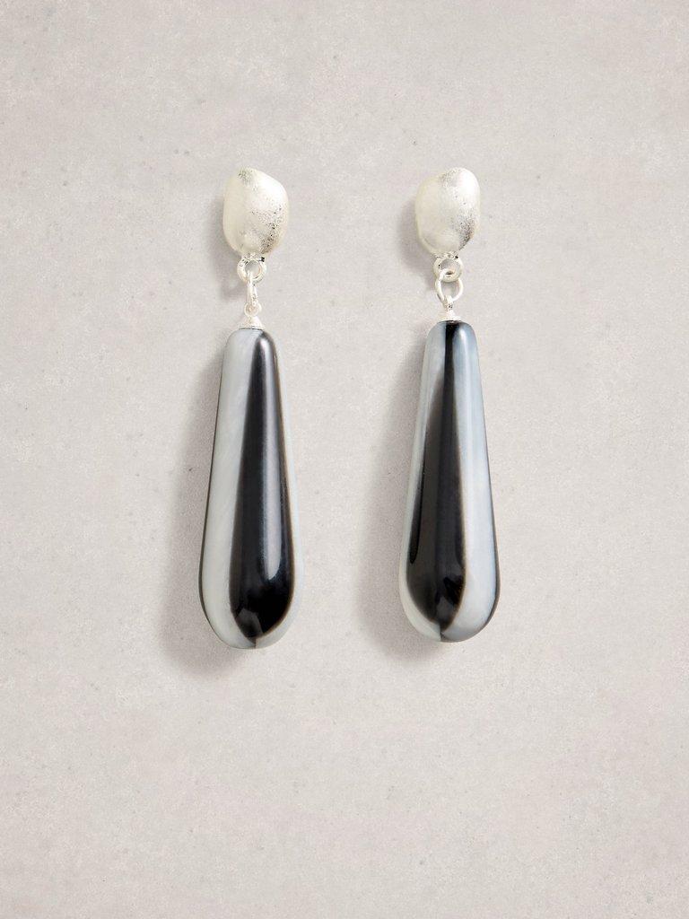 Astrid Pendant Earring in SLV TN MET - FLAT FRONT