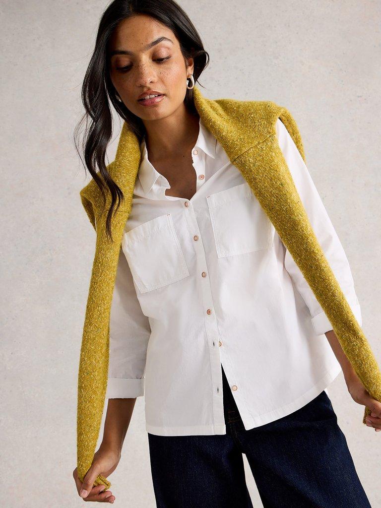 Sophie Cotton Poplin Shirt in NAT WHITE - LIFESTYLE