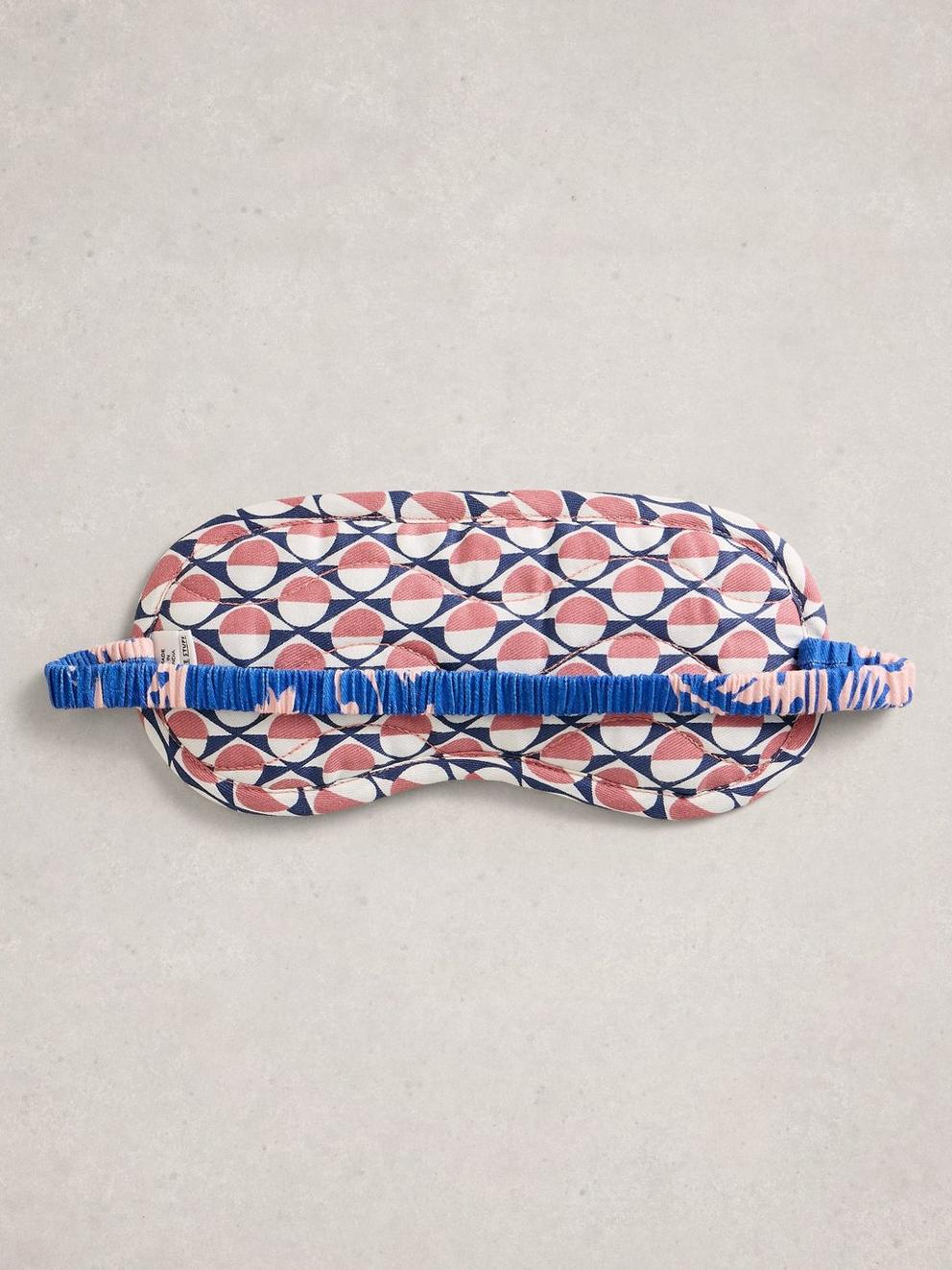 Print Eye Mask in BLUE MLT - FLAT BACK
