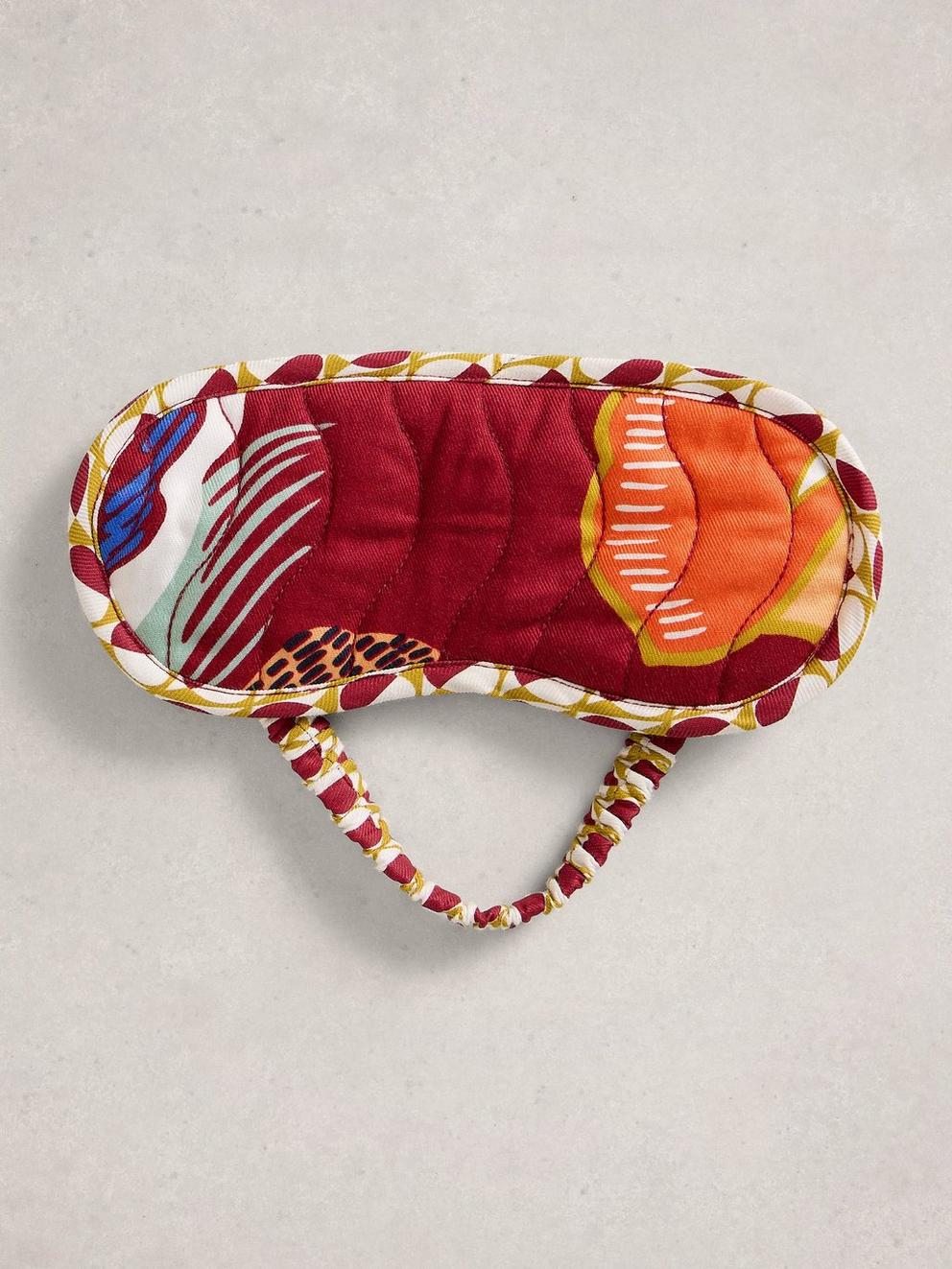 Print Eye Mask in RED MLT - FLAT FRONT