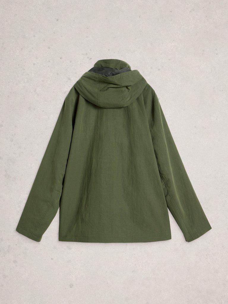 Showerproof Jacket in KHAKI GRN - FLAT BACK