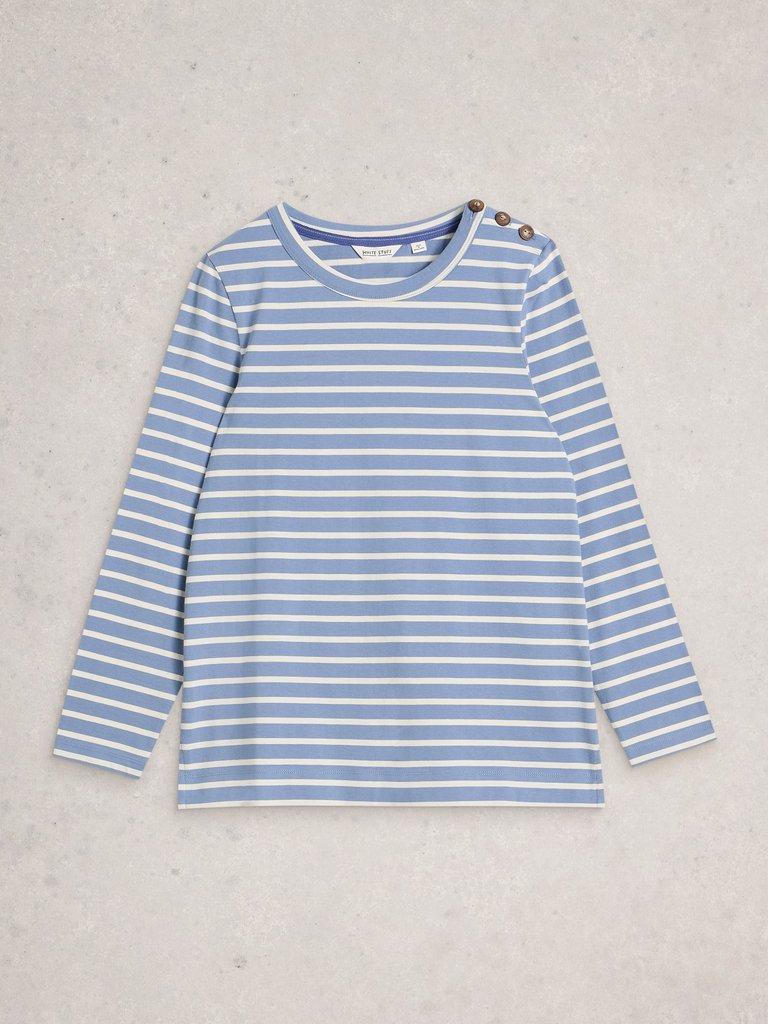WILLOW TUNIC in BLUE MLT - FLAT FRONT