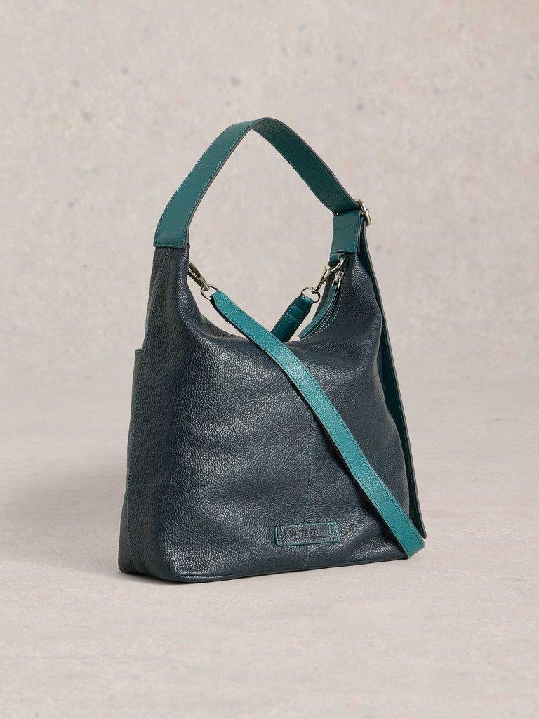 Sophia Leather Crossbody in DARK NAVY - FLAT BACK