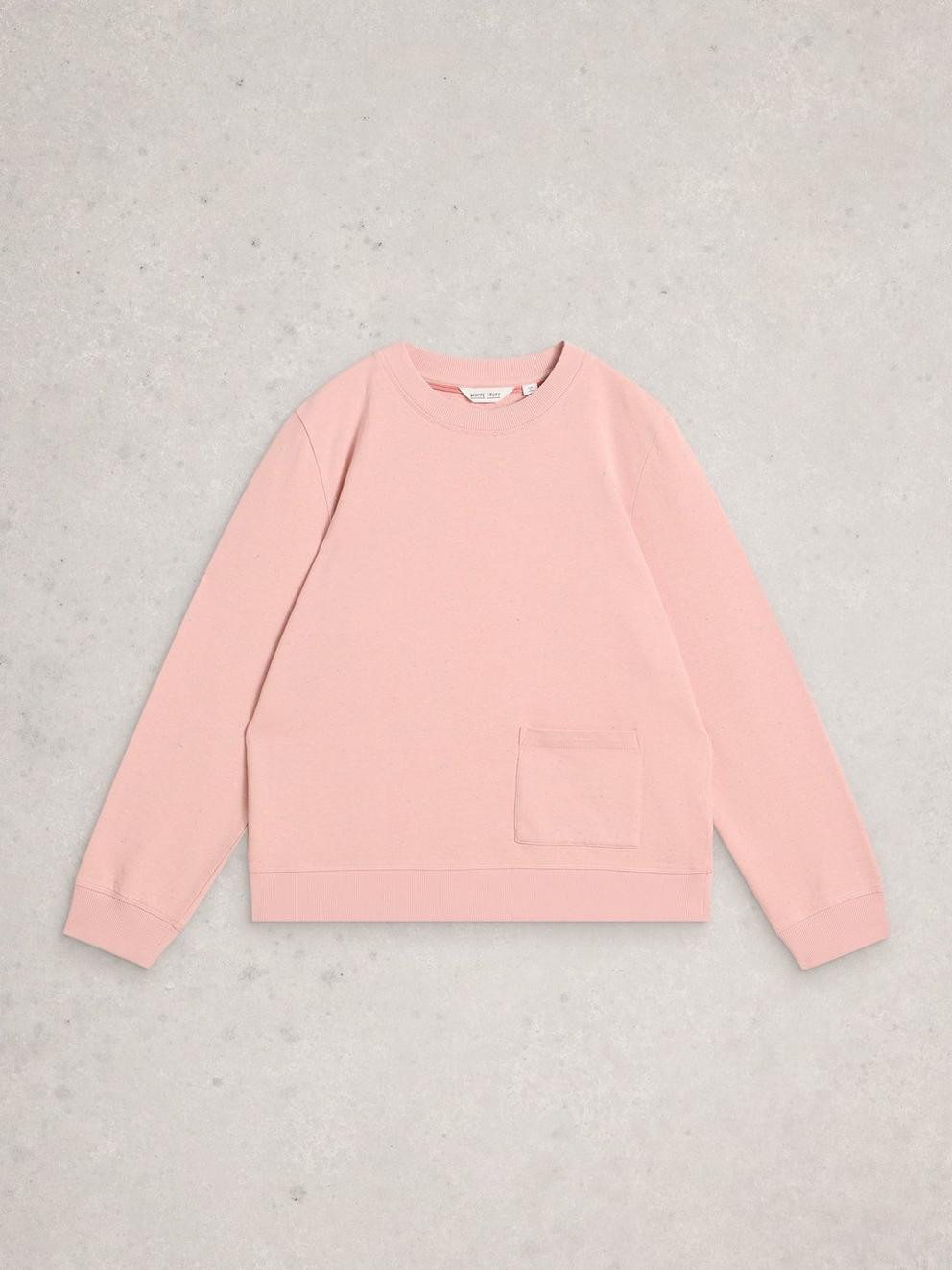 NEP SWEAT in LGT PINK - FLAT FRONT