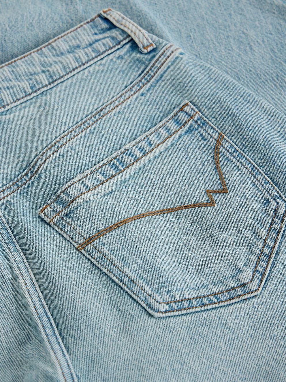 Aubrey Barrel Leg Jean  in LGT DENIM - FLAT DETAIL