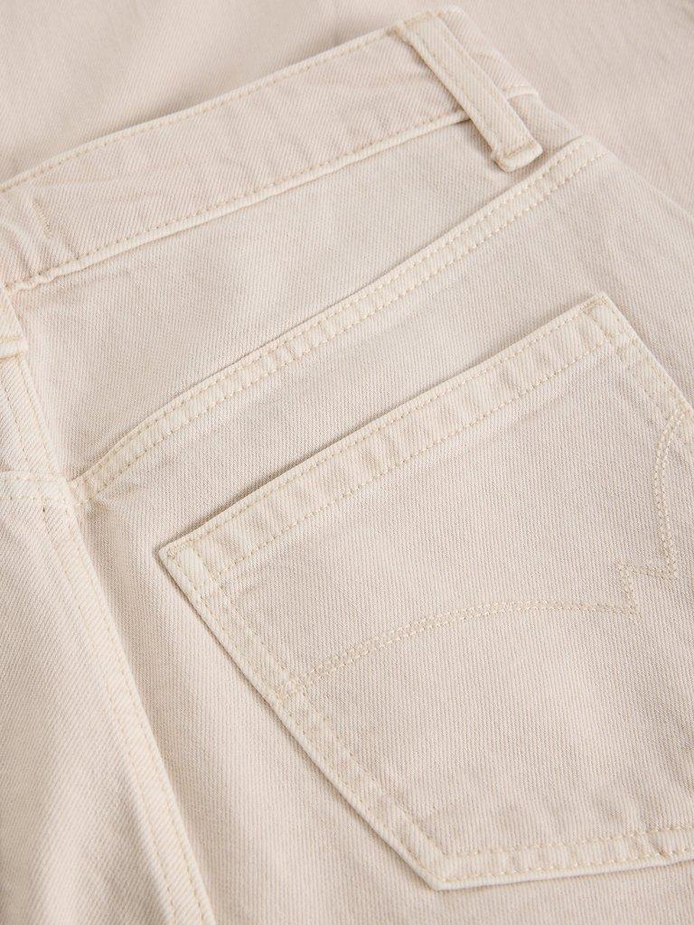 Aubrey Barrel Leg Jean  in NAT WHITE - FLAT DETAIL