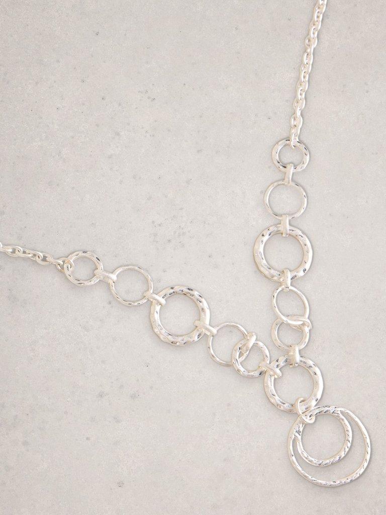 Reka Ring Necklace in SLV TN MET - FLAT DETAIL