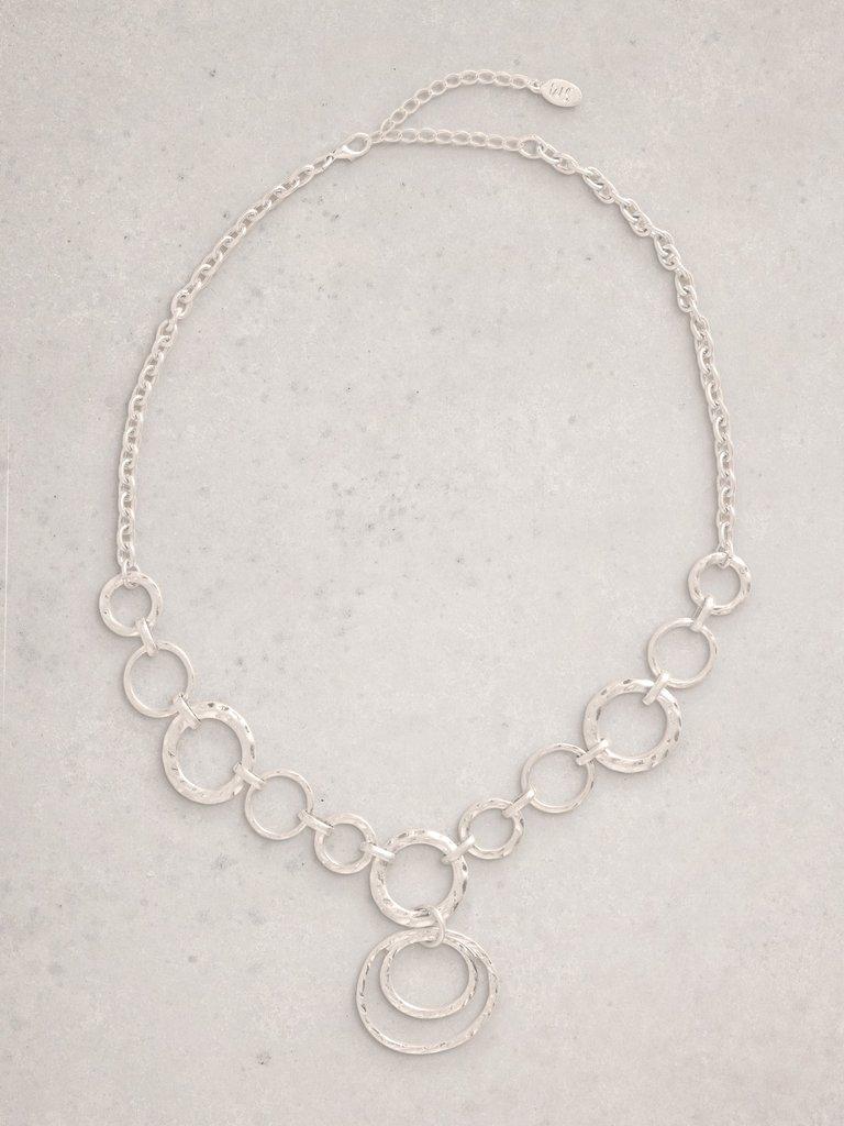 Reka Ring Necklace in SLV TN MET - FLAT FRONT