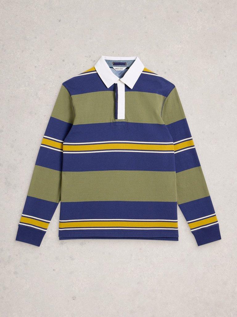 Rugby Sweat in GREEN MLT - FLAT FRONT