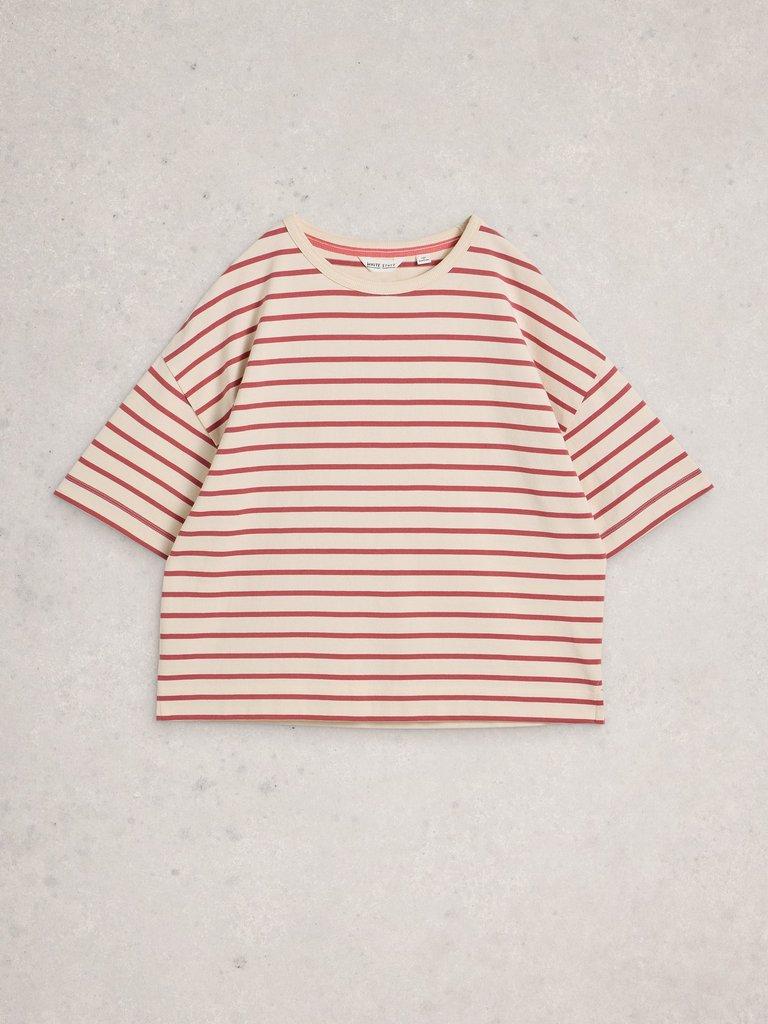 KAT STRIPED TEE in IVORY MLT - FLAT FRONT