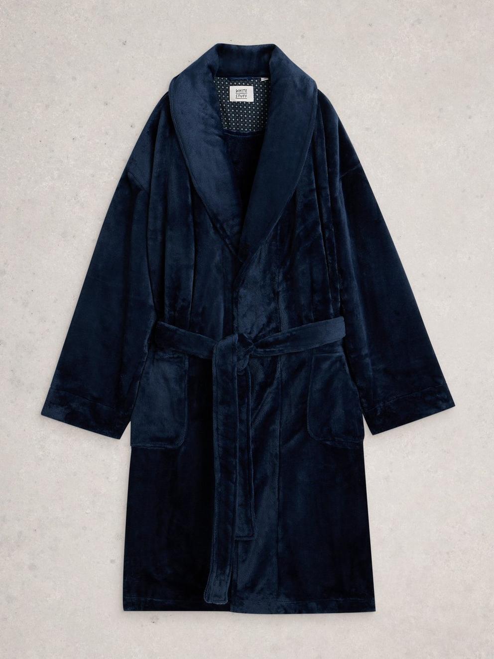 Cosy Robe in DARK NAVY - FLAT FRONT