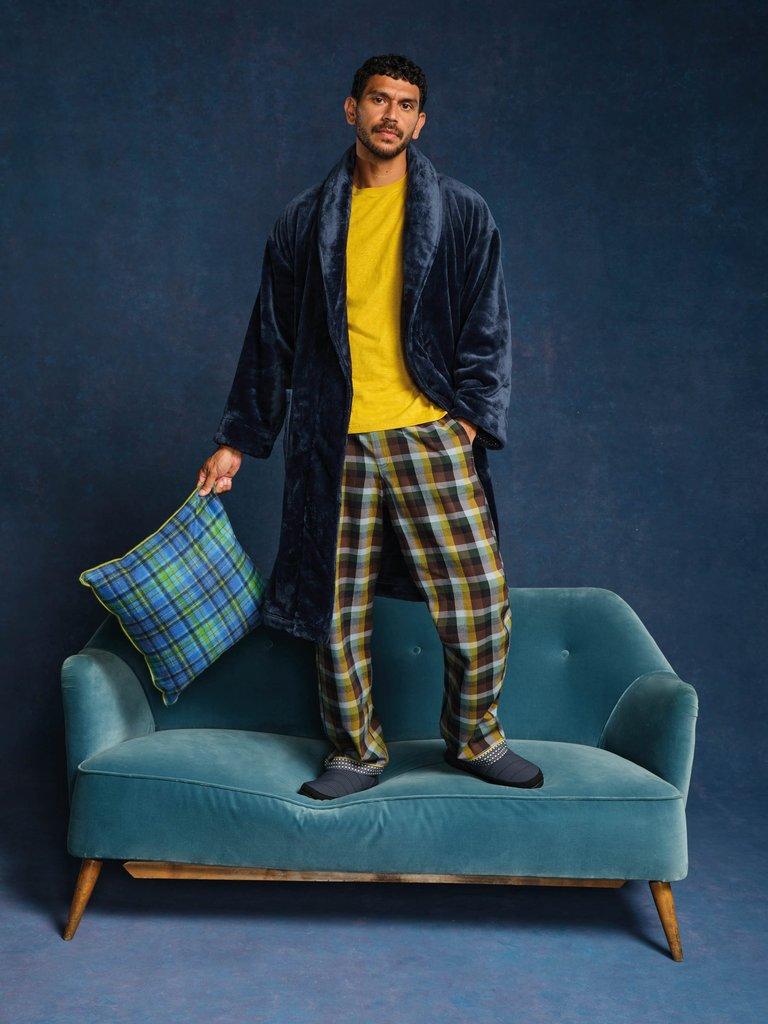 Cosy Robe in DARK NAVY - MIXED