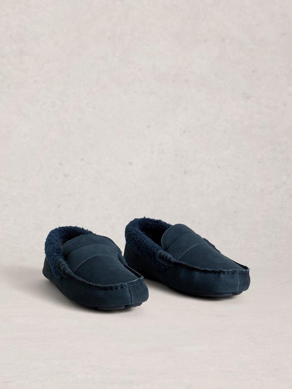 Moccasin Slipper in DARK NAVY | White Stuff US