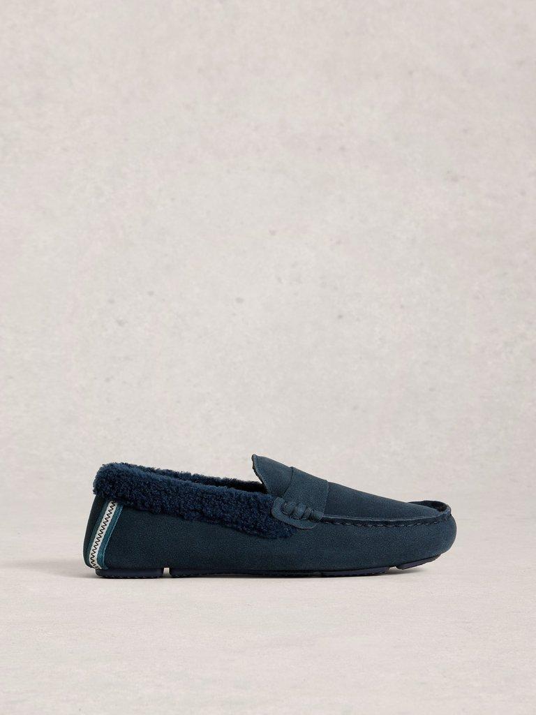 Moccasin Slipper in DARK NAVY - LIFESTYLE