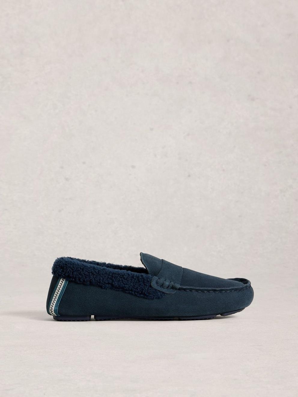 Moccasin Slipper in DARK NAVY White Stuff US