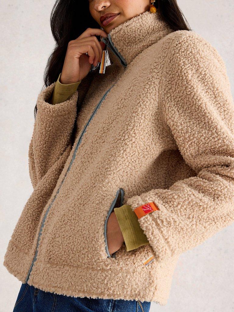 BORG ZIP THROUGH in LGT NAT - LIFESTYLE