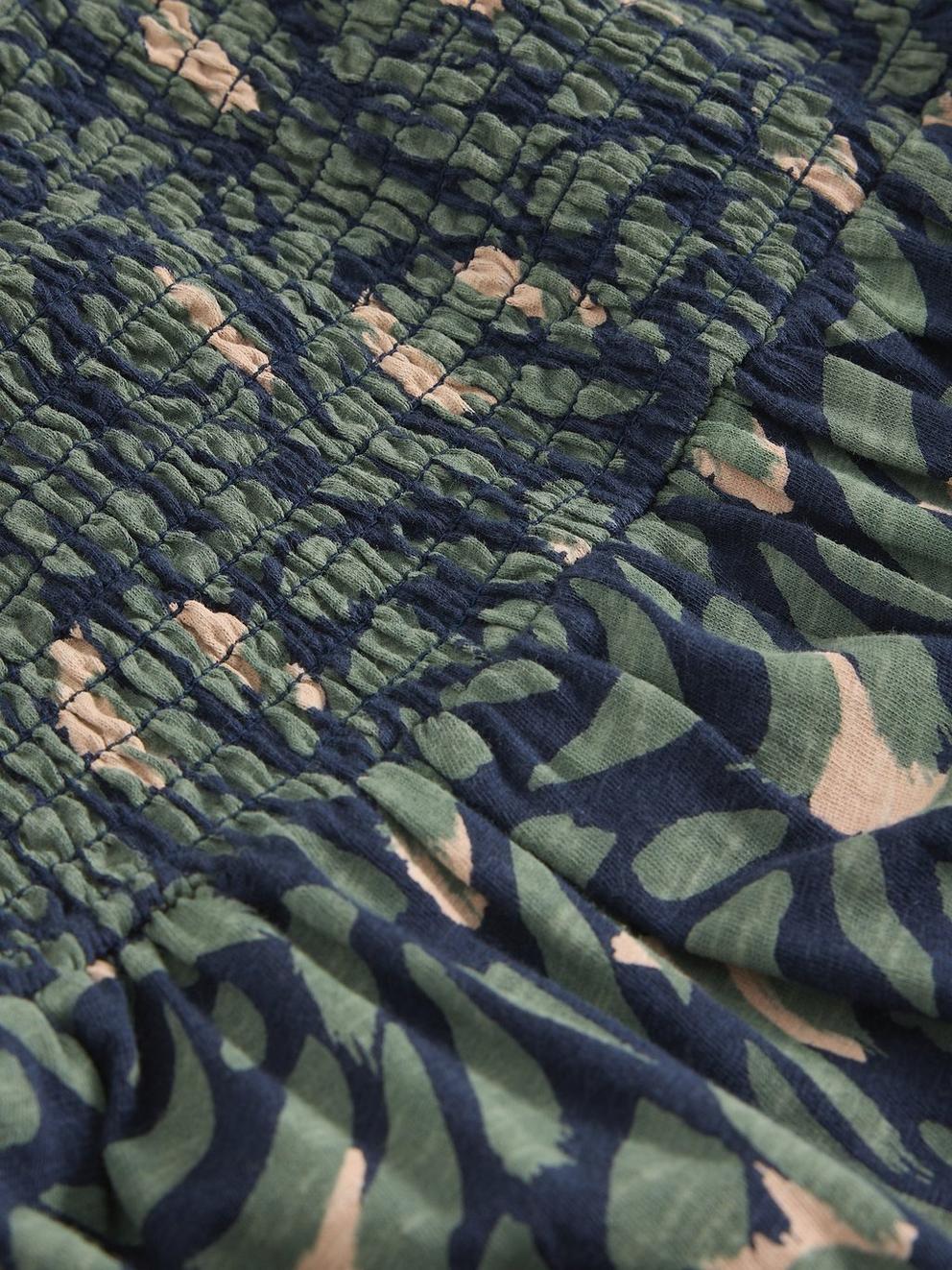 Marissa Maxi Skirt Jersey in NAVY MULTI - FLAT DETAIL