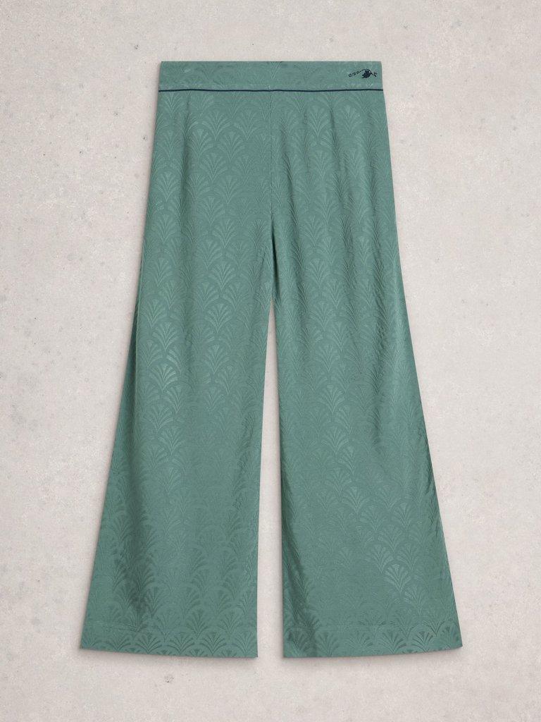 CELIA PJ BOTTOM in DK GREEN - FLAT FRONT