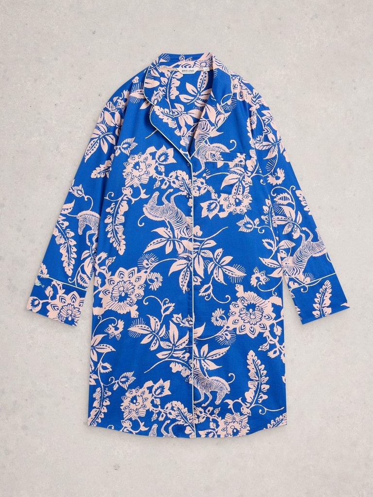 NINA NIGHTSHIRT in BLUE MLT - FLAT FRONT