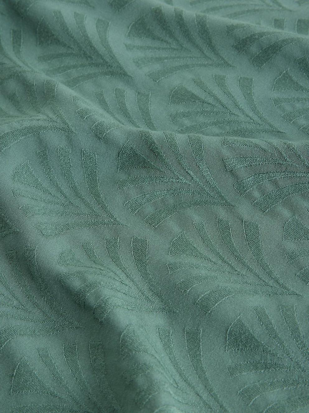 CELIA TOP in DK GREEN - FLAT DETAIL