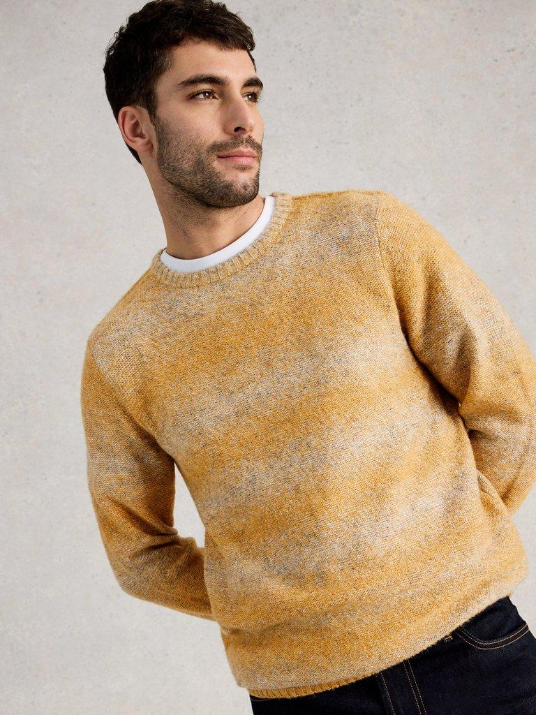 Oban Ombre Crew Neck in YELLOW MLT - LIFESTYLE