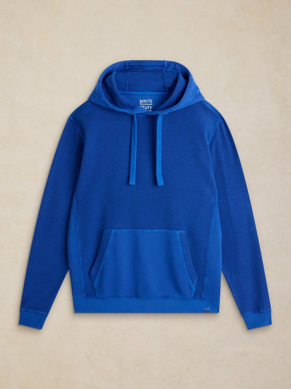 Sidmouth Overhead Hoodie in BRT BLUE - FLAT FRONT