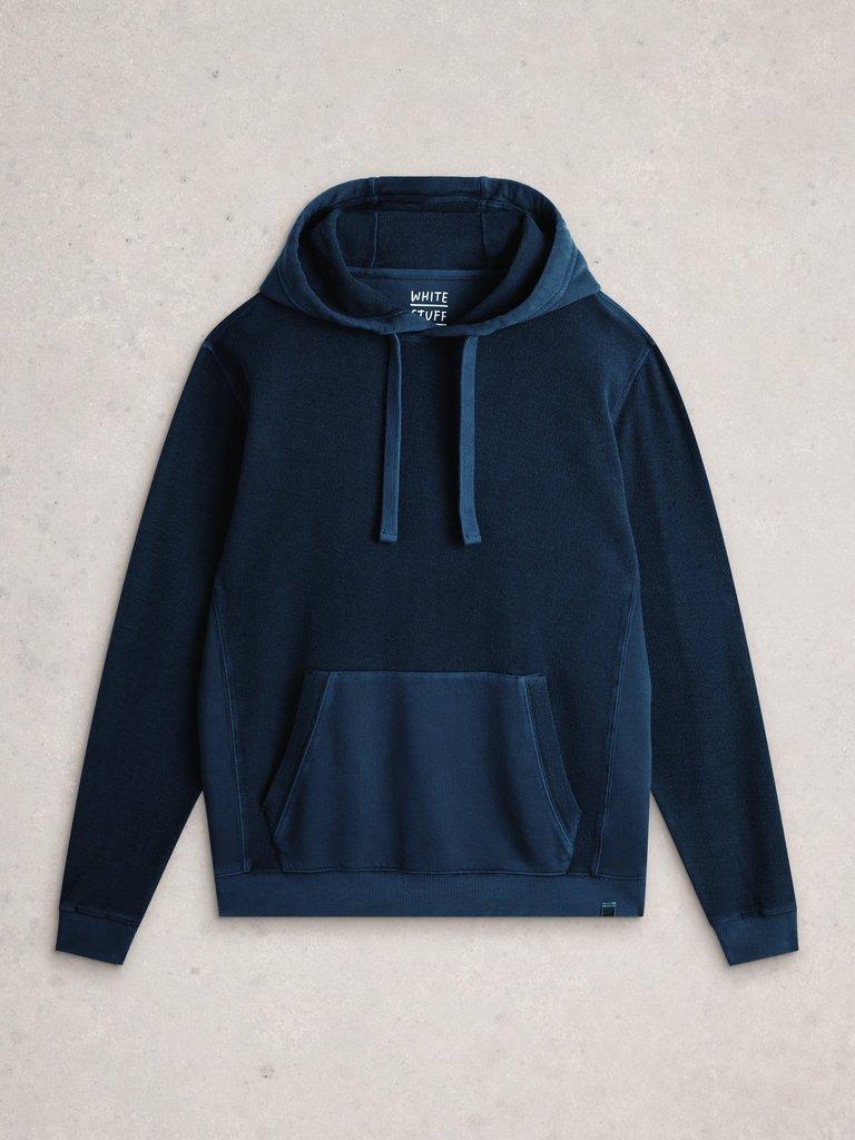 Sidmouth Overhead Hoodie in DARK NAVY - FLAT FRONT