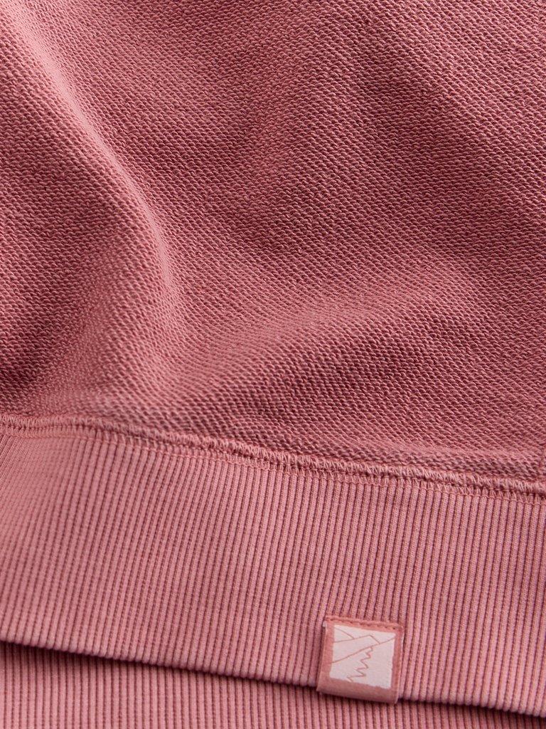 Sidmouth Crew Neck in LGT PINK - FLAT DETAIL