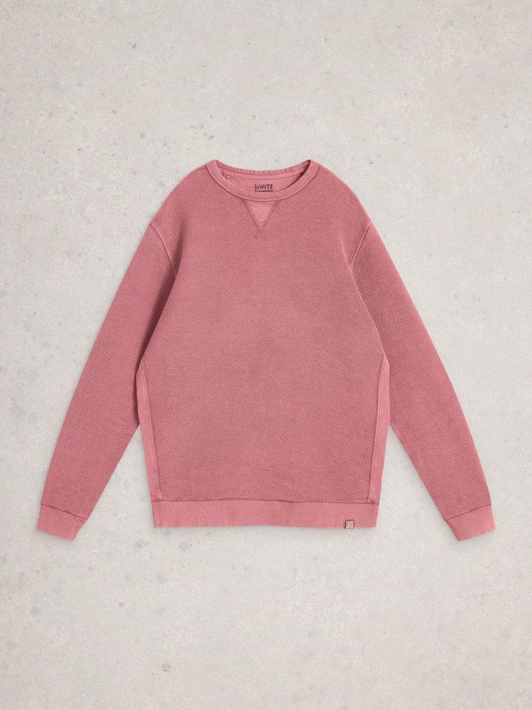 Sidmouth Crew Neck in LGT PINK - FLAT FRONT