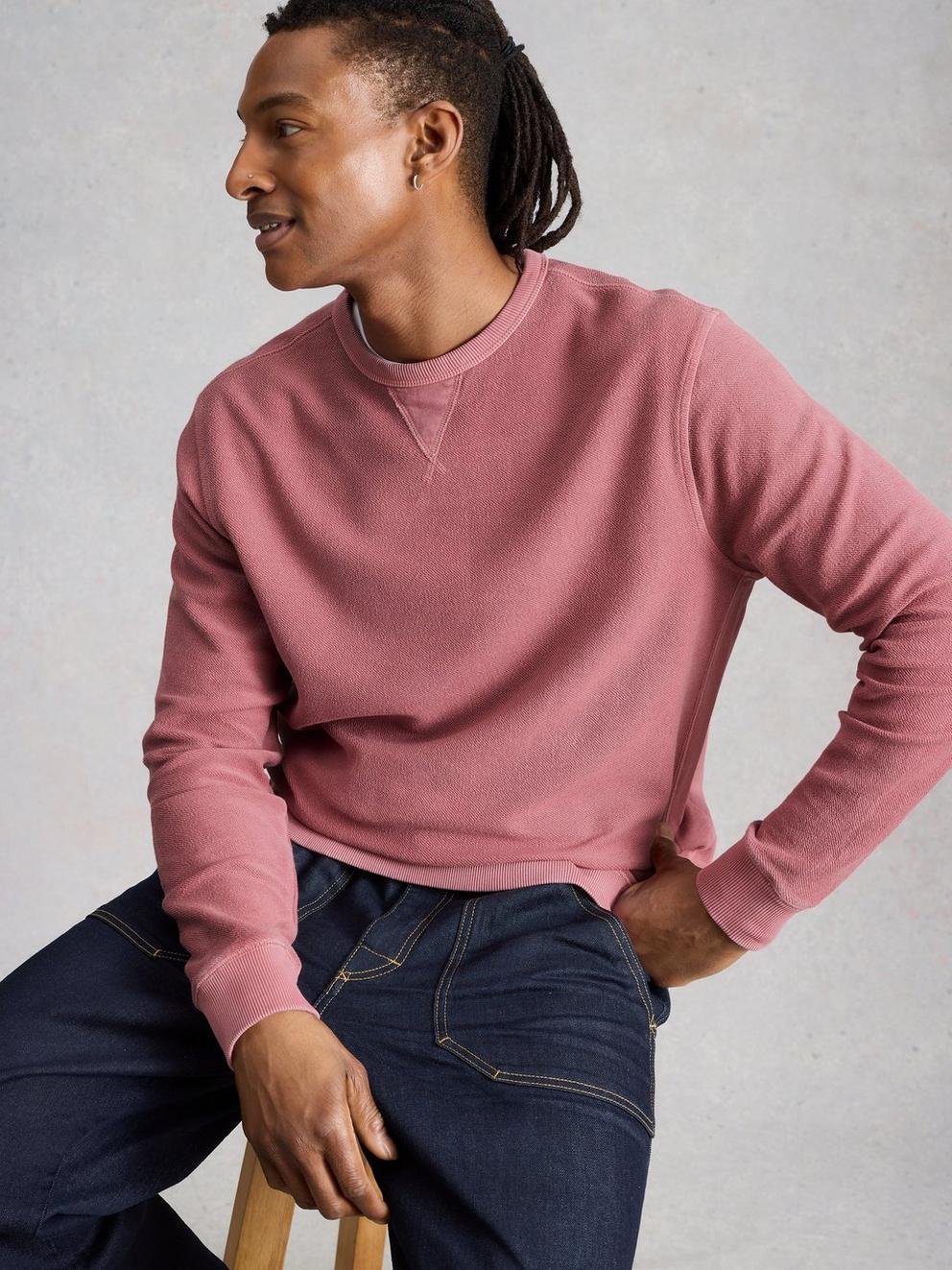 Sidmouth Crew Neck in LGT PINK - LIFESTYLE