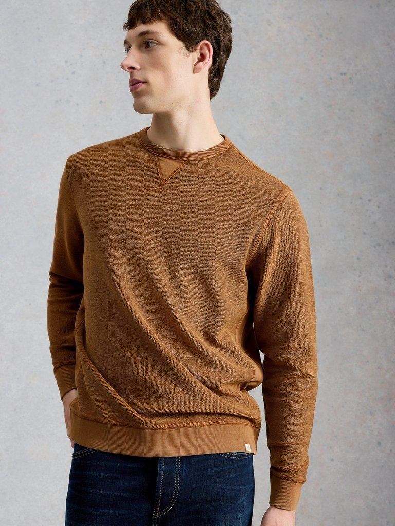 Sidmouth Crew Neck in MID TAN - LIFESTYLE