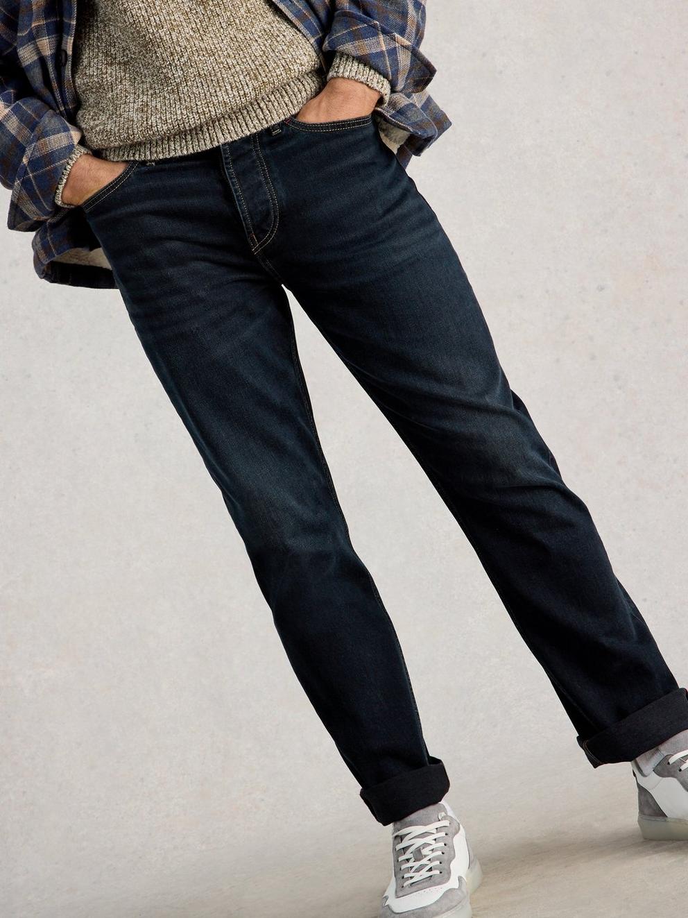Eastwood Straight Leg Jean in DEEP BLUE - LIFESTYLE