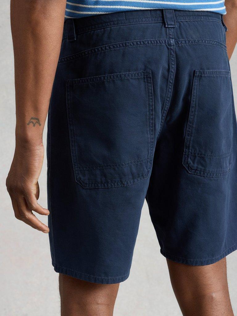 Crantock Utility Short in DARK NAVY - MODEL BACK