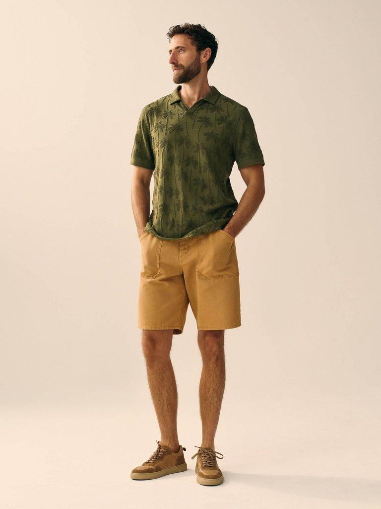 Crantock Utility Short in MID TAN - FLAT BACK