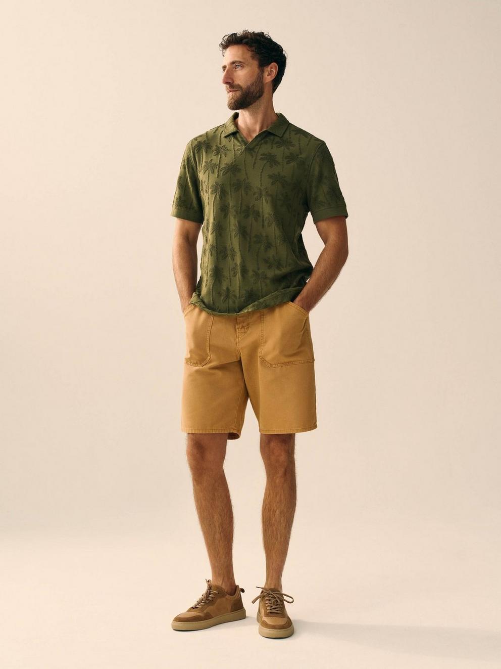 Crantock Utility Short in MID TAN - FLAT BACK
