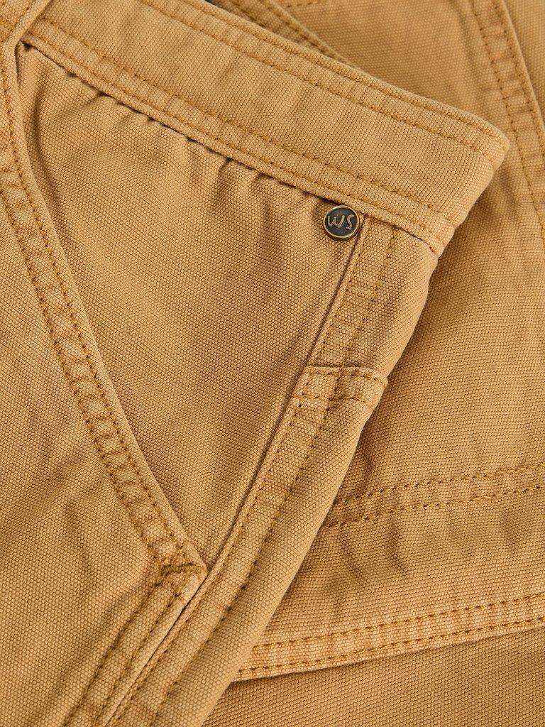 Crantock Utility Short in MID TAN - FLAT DETAIL
