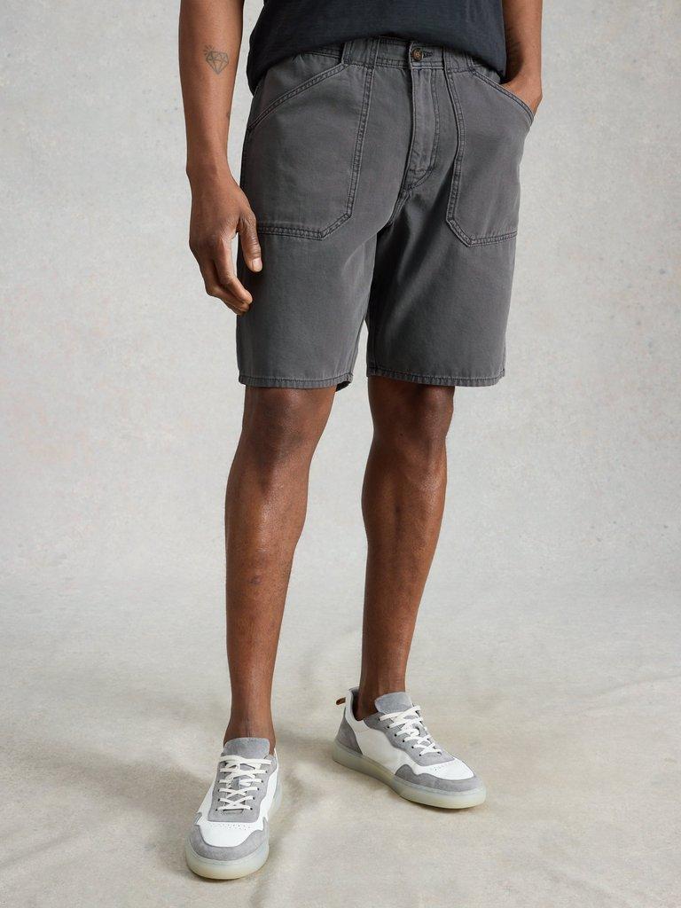 Crantock Utility Short in WASHED BLK - LIFESTYLE