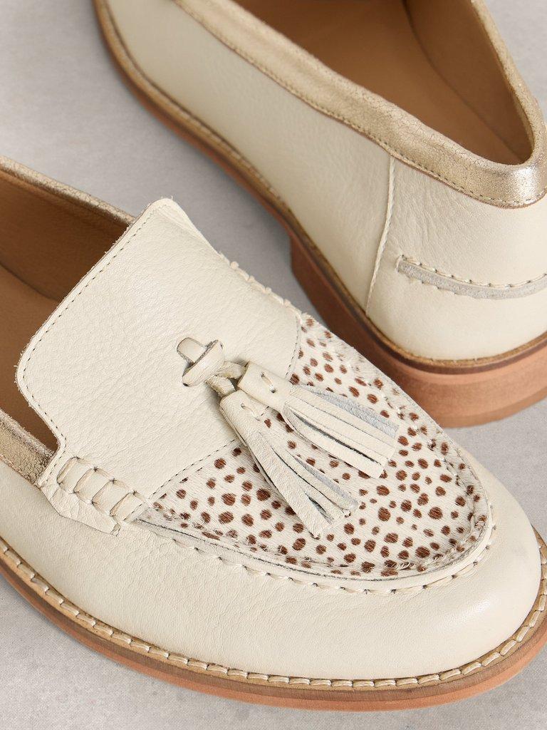Elba Loafers in IVORY MLT - FLAT DETAIL