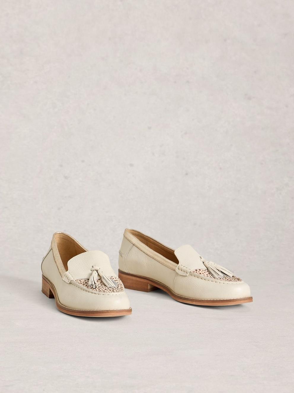 Elba Loafers in IVORY MLT - FLAT FRONT