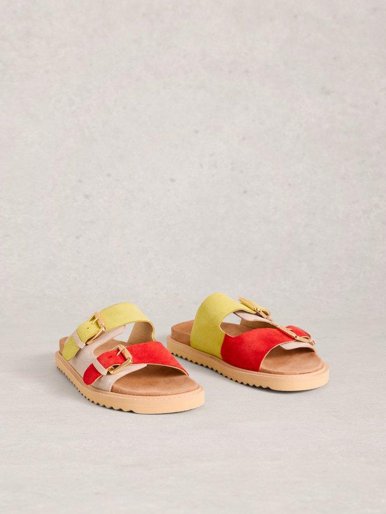 Patty Footbed in SLV TN MET - FLAT FRONT